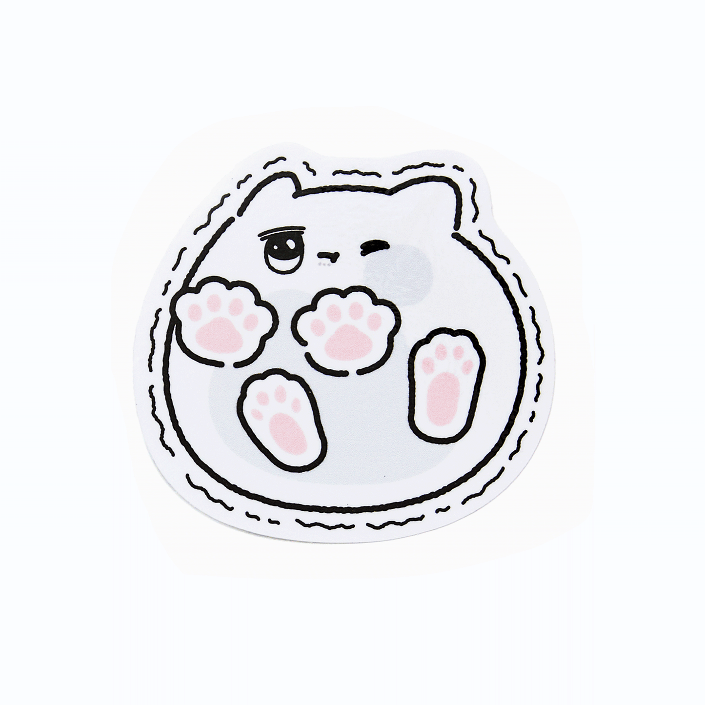 ぷるねコぎゅうぎゅうステッカー