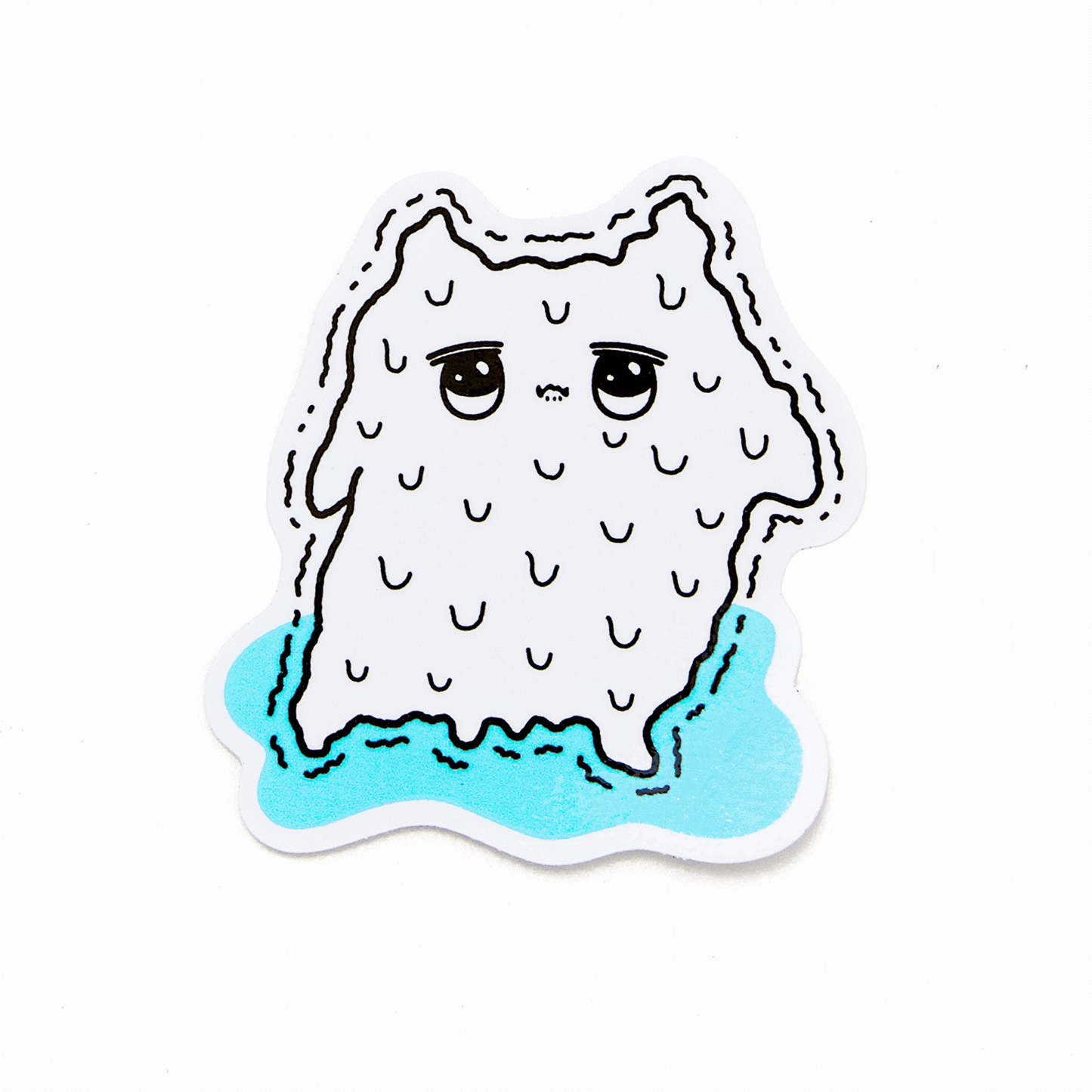 ぷるねコあせあせステッカー