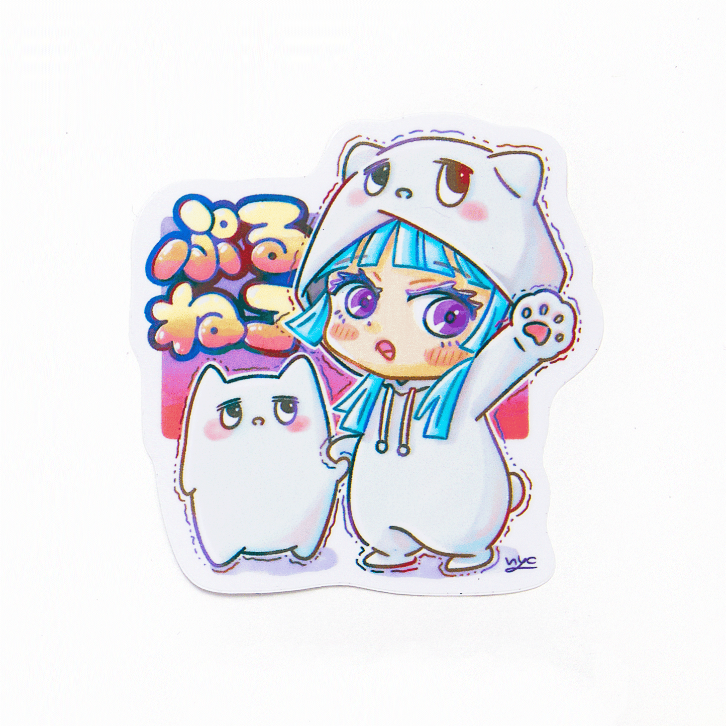 nyc先生コラボステッカー（着ぐるみ）