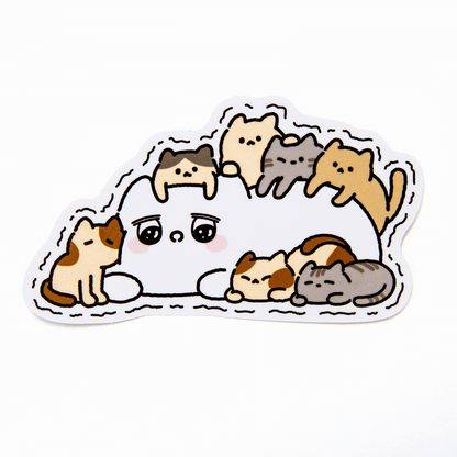 ぷるねコ猫まみれステッカー